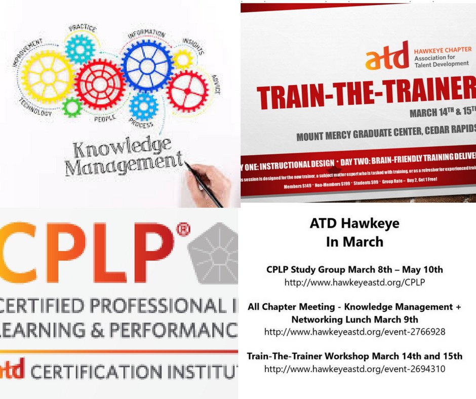 ATD Hawkeye has a lot to offer in the month of March! hawkeyeastd.org