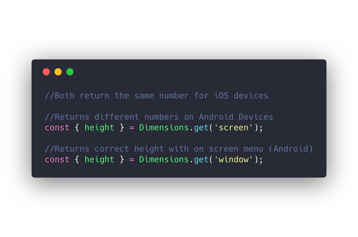 TravisWerbelow's tweet photo. A little thing I learned making my last #reactnative app https://t.co/F8kNRcQ8FR