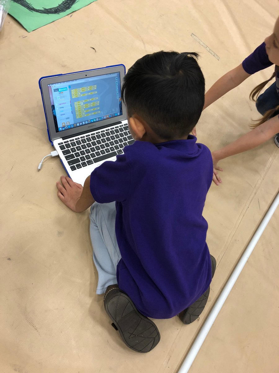Coding from one of our 2-3 grade students during their game challenge today at STEaMPOSIUM 2018!  #GPISDSTEM #iamGPISD #GPISD