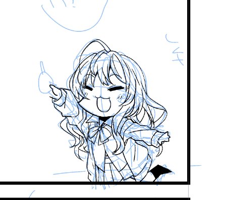 しきにゃんの手にアンプル的な奴持たせようとしたんだけど適当にラフ描いたらどうみてもイチヂク的な奴でこれは… 