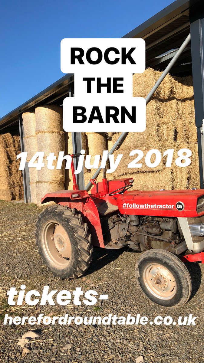 Help us spread the word about Rock The Barn... a night of live bands, food and drink all to raise money for local charities #followthetractor @hereford_city @Hereford_RFC @HTnewsroom <a href="/HerefordFC/">HerefordFC</a> <a href="/HerefordVoice/">Hereford Voice - #HerefordNews</a>