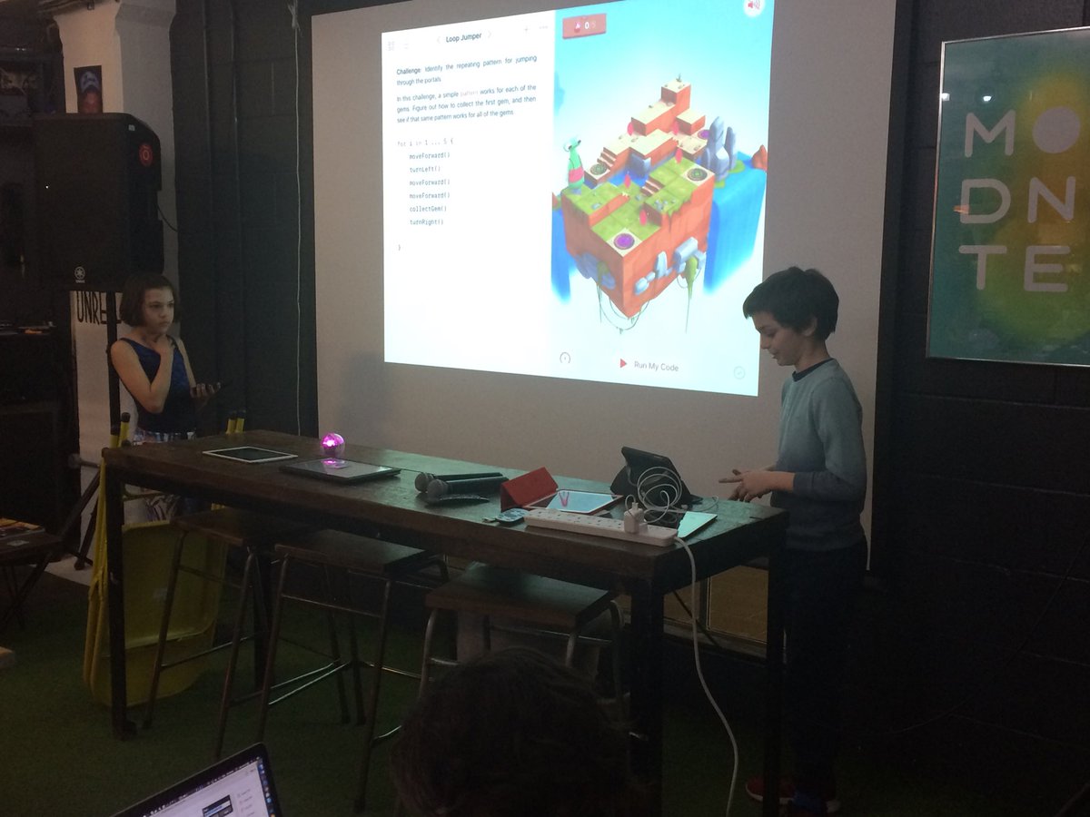 SCoderdojo's tweet image. Show and Tell at ustwo with Swift Playgrounds @ustwo @SwiftCodePG @CoderDojoLondon