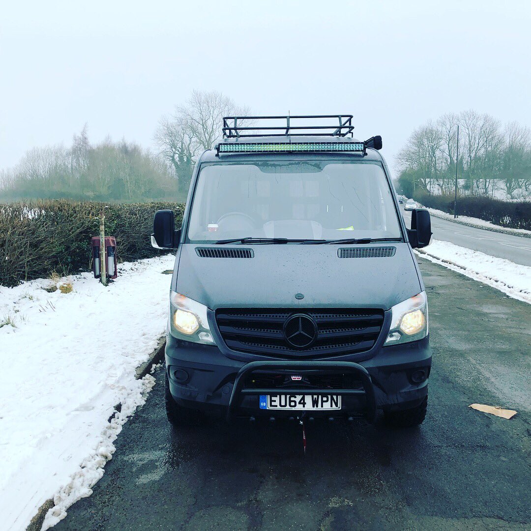 warriorvehicle's tweet photo. Snow days play days #mercedes #vanlife #vans #campervan #campervanlife #van #sprintervanconversions #sprintervanlife #sprinter4x4 #adventureawaits #adventuretime #businessventure #excited #folowme #vanlifediaries #roadtrippers #mbuk #blackrhinowheels #foxshocks #vancompass https://t.co/WoxHhVAqGI