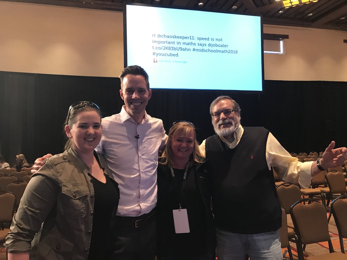 Kbeeler412's tweet image. @jfcasto28 and I got to take a picture with @ddmeyer AND @steve_leinwand my life is complete. #MidSchoolMath2018 #mathgurus