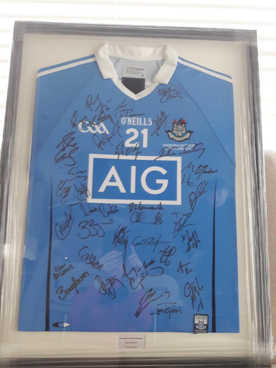 moylepark's tweet photo. What could be yours at the #20kDrop ? This one, a signed Dublin jersey donated by past pupil Jim Gavin. Don’t miss it, get your tickets for Friday. https://t.co/hMnAqLClXi https://t.co/fI1hBZJuBV