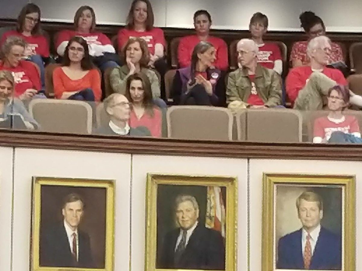 LindaStewartFL's tweet photo. Mother's Against Gun Violence in West wing listening to discussion on SB7026: Public Safety, the Marjory Stoneman Douglas High School Public Safety Act. 
#FLSenate #2018Session #MothersAgainstGunViolence #neveragain #GunSafety #SB7026 https://t.co/SjMAdCKqdx