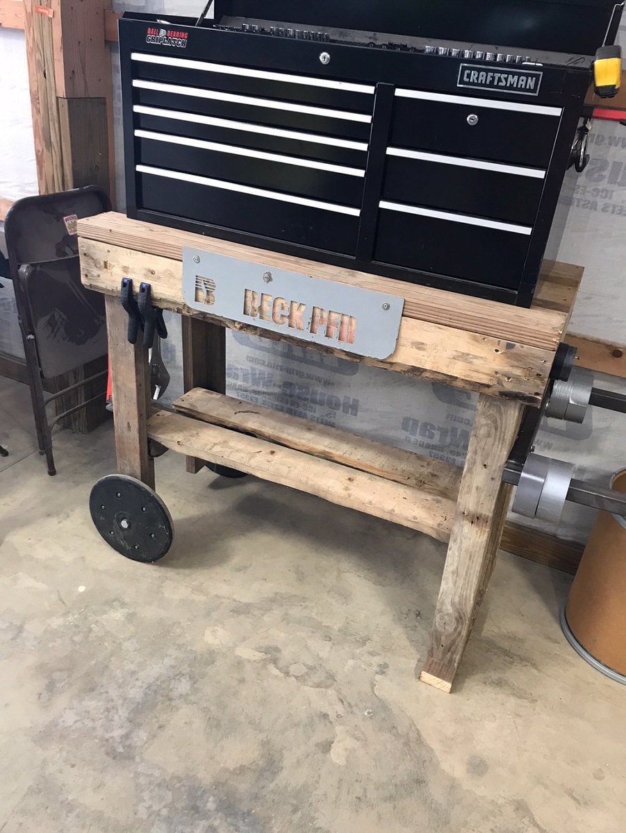 BecksHybrids's tweet photo. After all of our testing, the #BecksPFR team in Indiana has only found one good use for solid rubber closing wheels... removing them from their planter and building a rolling tool box stand! 👍🏻 #innovation #alwaysthinking #genius 💡 https://t.co/fJDvJutj3Z