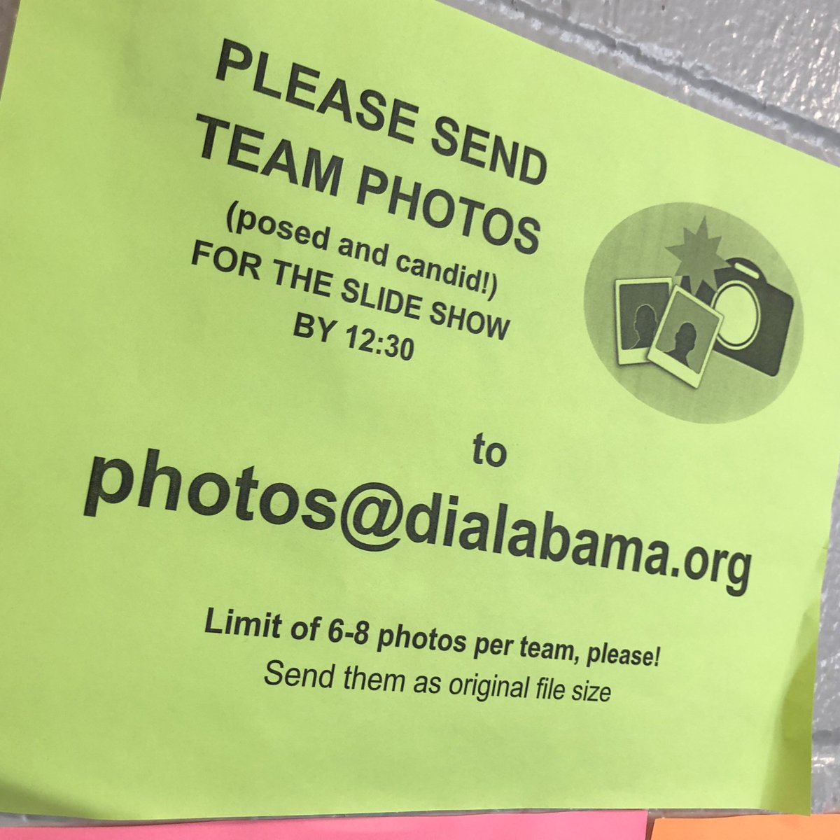 dialabama's tweet image. Get a great team photo today?  Send it to us at photos@dialabama.org and it may show up in our end-of-tournament slideshow!