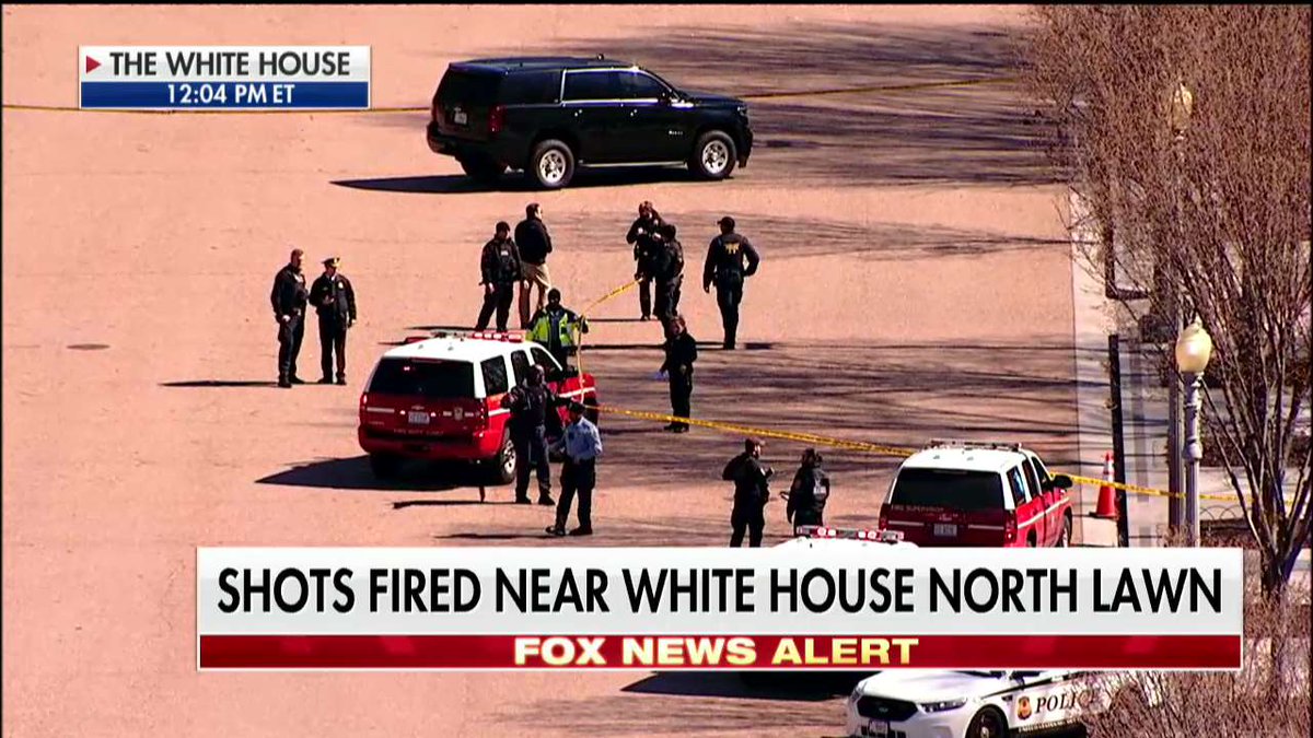 Left wing terrorist fires gun at White House North Lawn