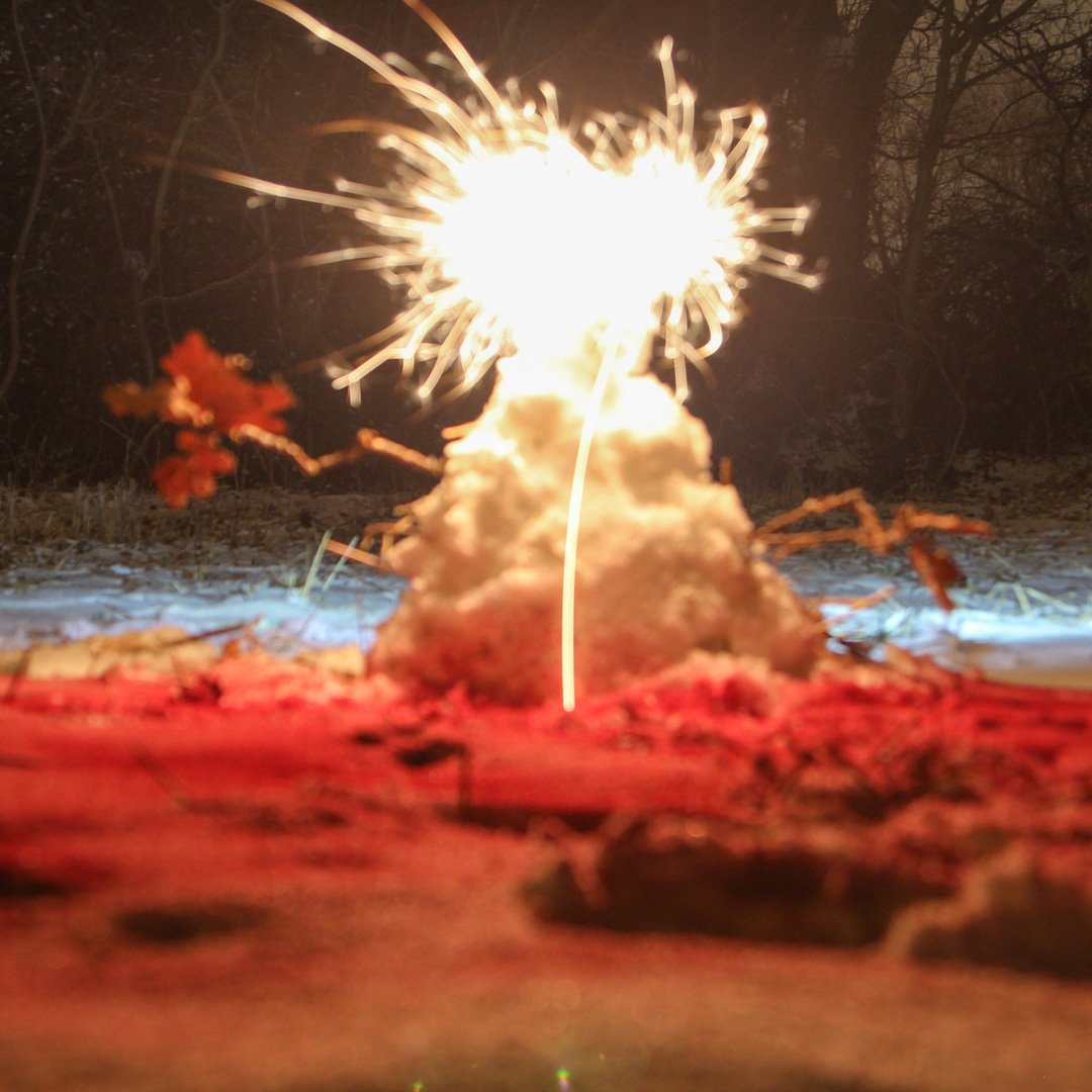 The snow zombie was a fierce beast from afar. At first, we were scared &amp; then as we got closer, we realised it wasn't so scary and managed to capture it.
.
We will visit it tommrrow...
.
#iscoutscared
.
#scarefest2018 #itscoming #iscout