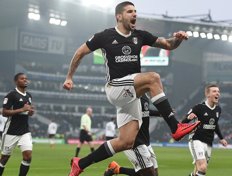 Fulham_Focus's tweet photo. 13 games unbeaten, 10 pts from 12  in first 4 games in 'deadly 6' run, Mitro 3 goals in 3, Sess joint leading scorer in English football in 2018, unbeaten in 2018, 4 pts off 2nd place, 7 pts off 7th place, Sess 10 goals in his last 11 games, Derby rammed. Up to 4th we go. #ffc https://t.co/3FHTfgMJeJ