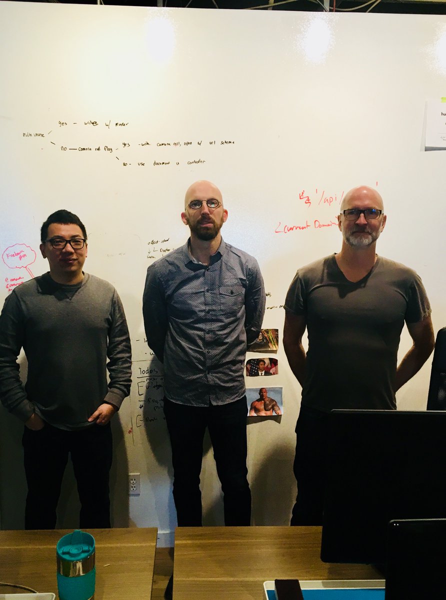 Data_BC's tweet photo. We are about to start #VODDay in for #OpenDataDay in Vancouver. Three of the @Data_BC team are here for the big day. https://t.co/9Vx6Efs9oH