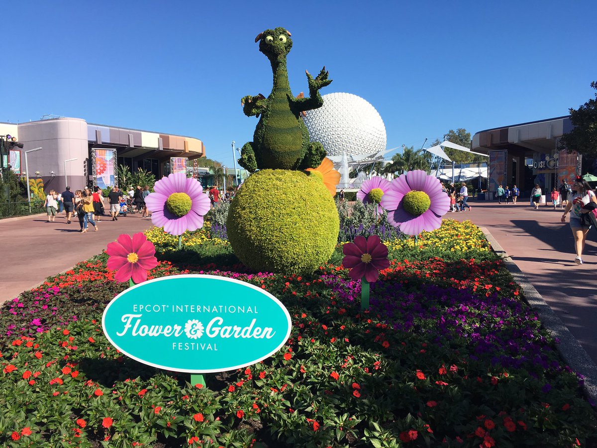 Figment, the JarJar of Disney characters, gets his own garden at Epcot Flower &amp; Garden Fest. #freshepcot