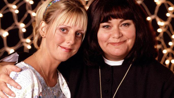 Being delighted and saddened watching the wonderful #EmmaChambers and @Dawn_French in the sweet and funny #vicarofdibley thx #Gold for the rerun #greatcomedy