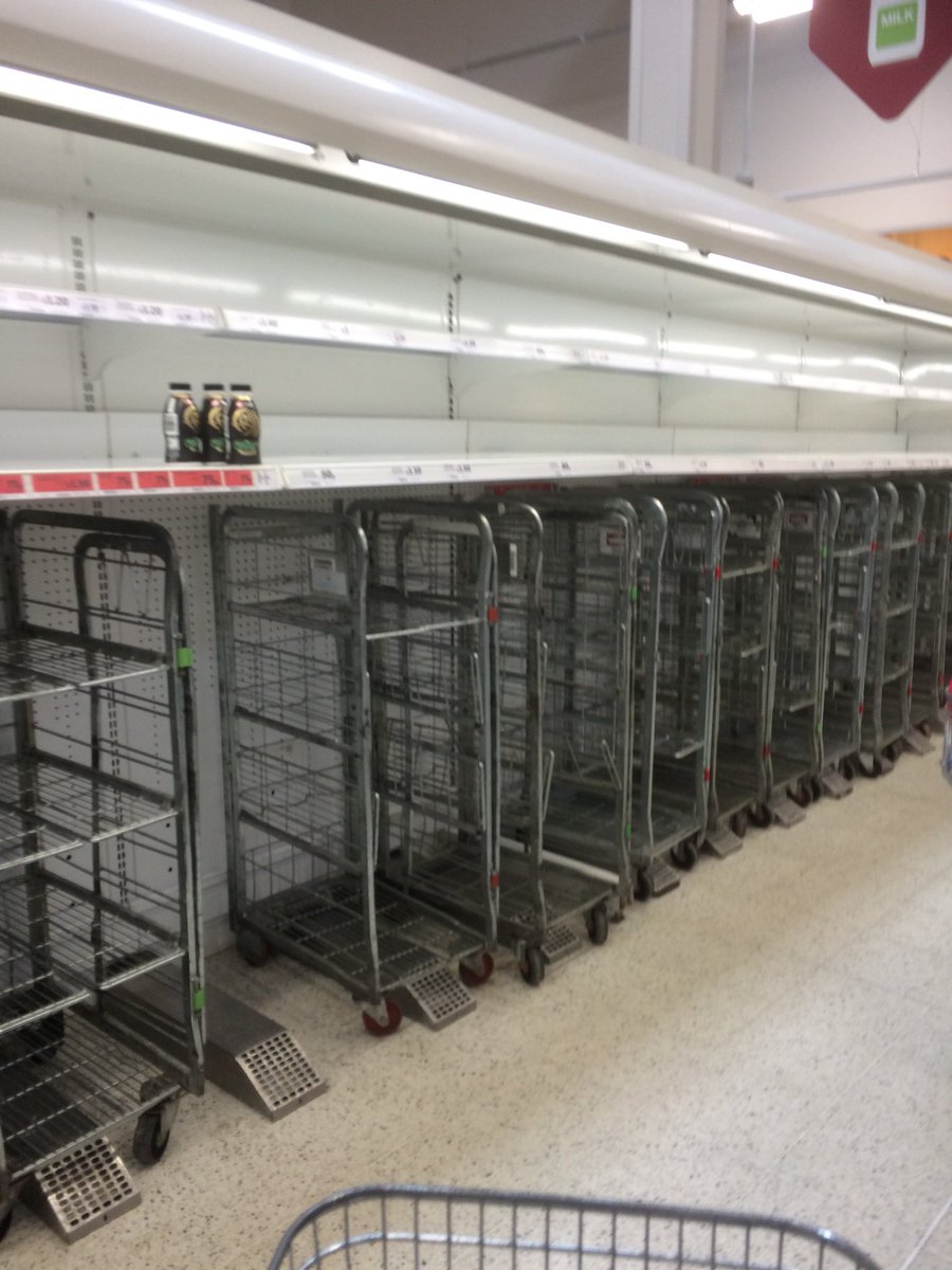 After 3 days being isolated we finally get to the shops, only to find there’s no food 😩