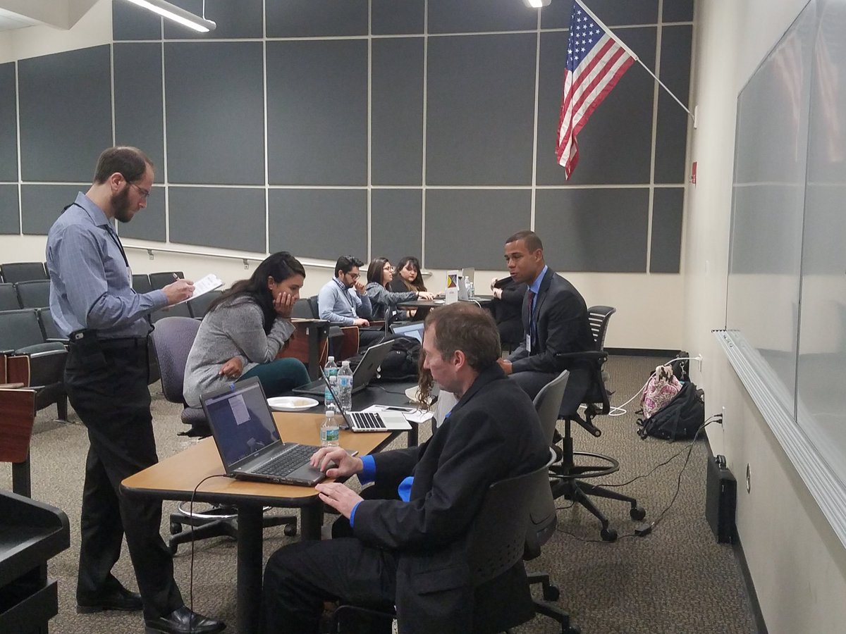 naspaa's tweet photo. Student simulation competitors @spaucf #NBsim2018 making decisions regarding how to deal with a global pandemic. https://t.co/AnOrltMKJw