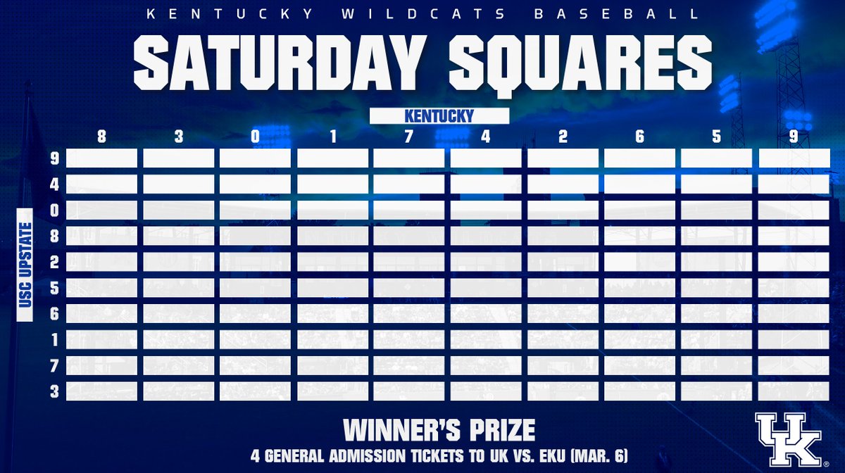 A Saturday game means it's time for Saturday squares. Retweet this tweet for your chance to win free tickets to this Tuesday's game at #TheCliff!
