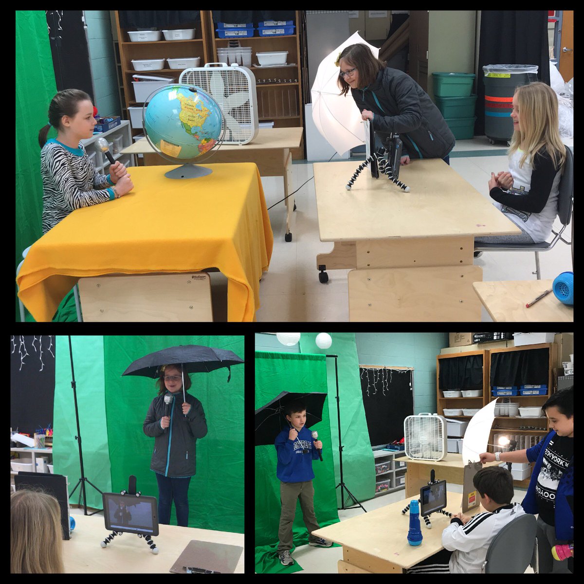 OGETigerTweets's tweet photo. Fourth graders have been working hard writing scripts and filming severe weather reports! #OGETigersRoar #OGETigerTime #rcpslearns https://t.co/2uPiiAQtIj