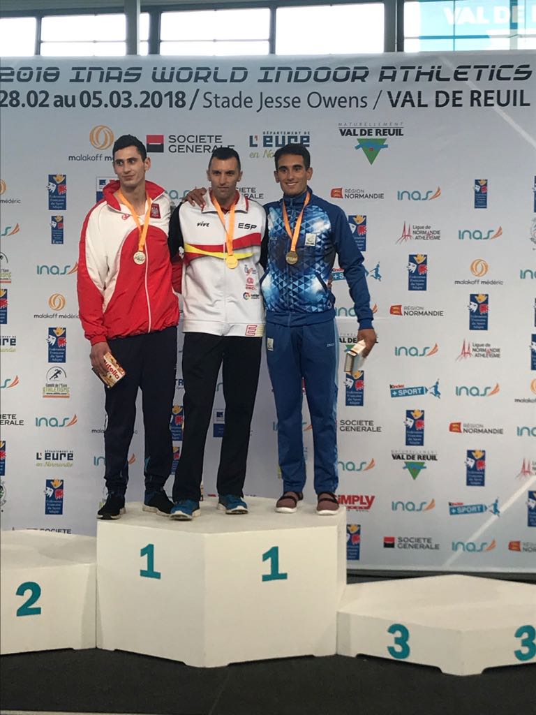 feddi_org's tweet photo. Primeros éxitos del #TeamESP en #Mundial #Atletismo @INASsport @valdereuil_info 
4 Oros 
4x200
Longitud
60m
Pentatlon
2 puesto virtual x países.
Mañana última jornada de competición.
Orgullosos de nuestros #atletas 
@deportegob @LaLiga4Sports @marianorajoy https://t.co/Dem9vnC6MR