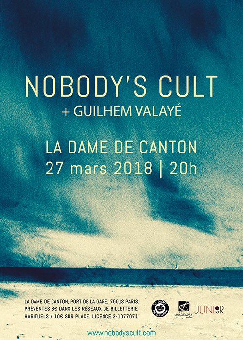 RDV le 27 mars à <a href="/LaDameDeCanton/">La Dame De Canton</a> !!
Billets: weezevent.com/nobody-s-cult-…