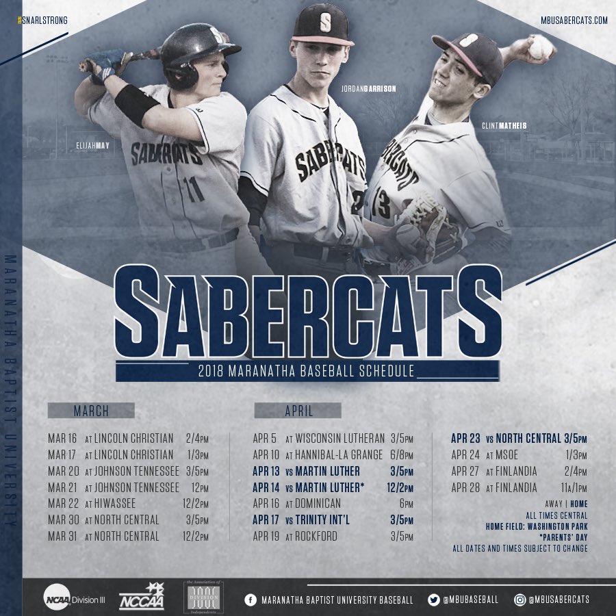 MBUSabercats's tweet photo. We’re always ready for baseball.

#SnarlStrong #OurMBU https://t.co/DordsXxAnN