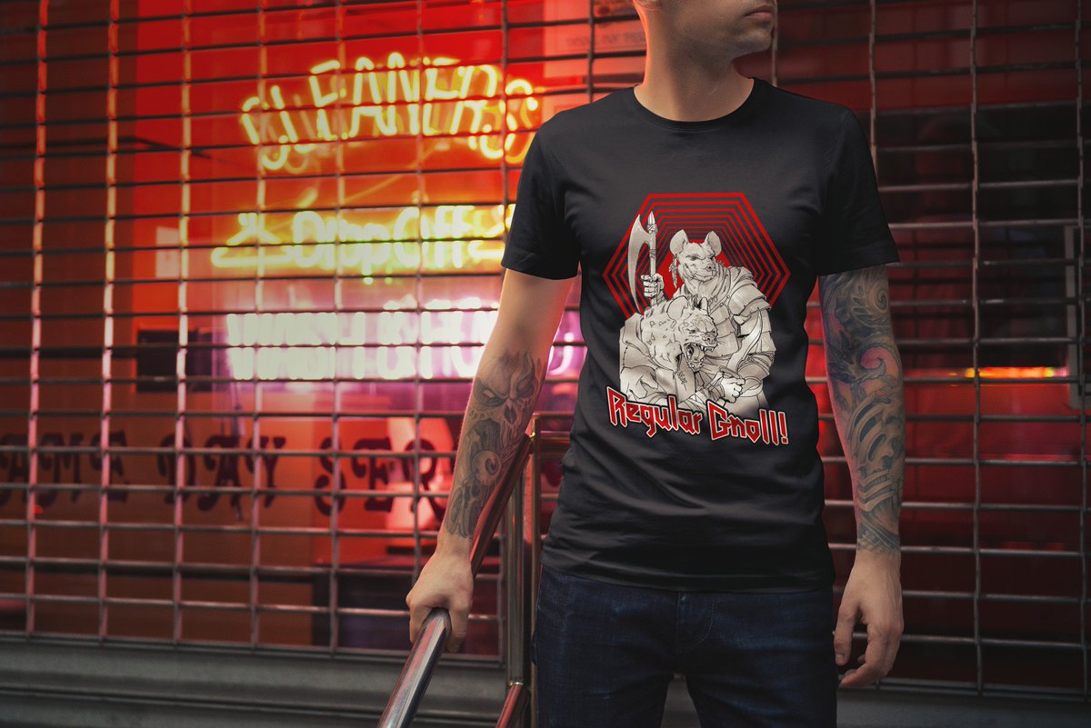 Regular Gnoll T-shirt on model