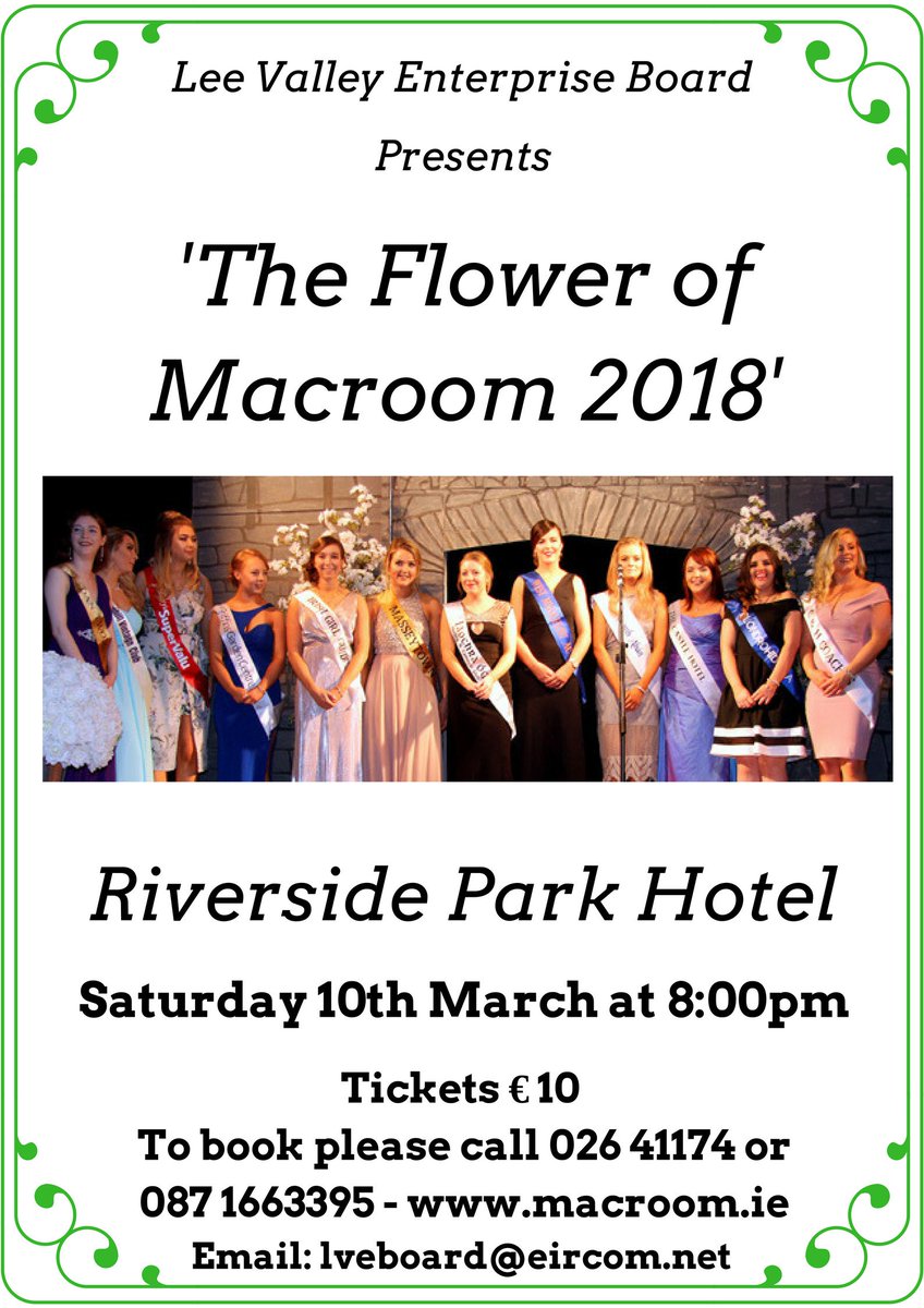Some fantastic shows on the way at Riverside Park Hotel Macroom!😁 #Talent