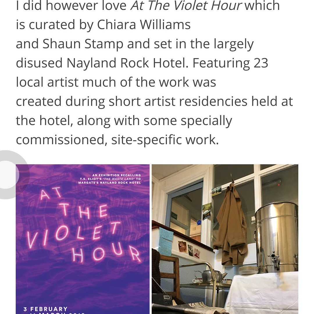 ChiaraWilliams_'s tweet photo. New review: https://t.co/A7eZec3okq #icanconnect #attheviolethour #thewasteland #tseliot https://t.co/VyZPIN7pl1