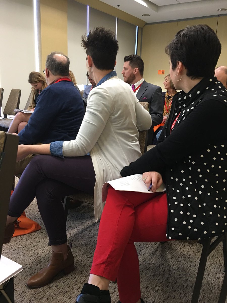 MaxBrooks1's tweet photo. Listening to @MikeStevens1980 lead a session on engagement strategies for the #socialstudieschat #edchat classroom. #MSCSS18 https://t.co/ZjcJGwqZ4O