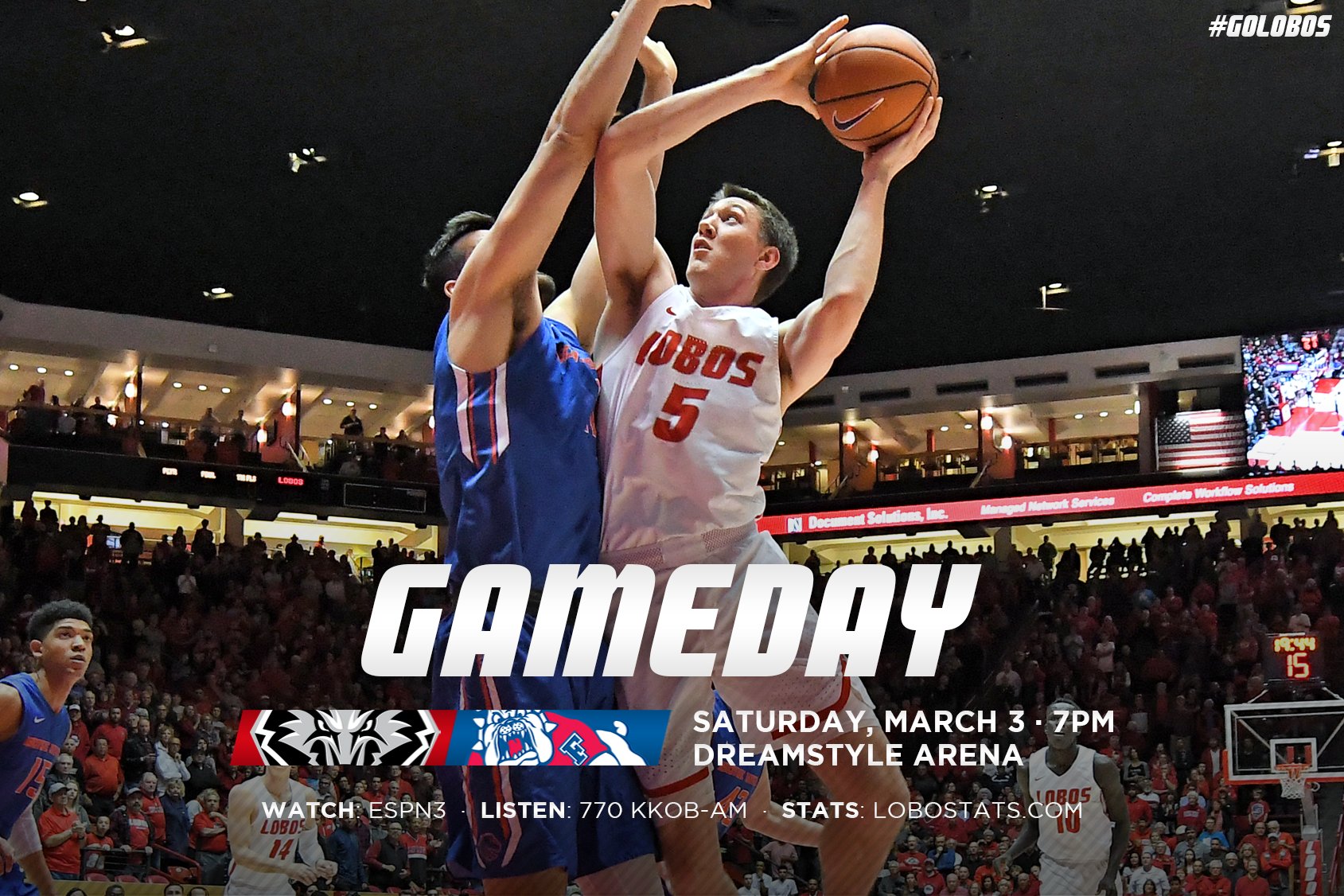 Lobo Basketball on Twitter: "It's GAME DAY! Come out tonight to