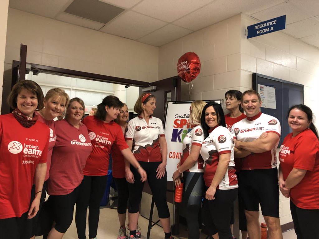 FureyAndrew's tweet photo. @TeamBrokenEarth representing at @GoodLifePA spin 4 kids. Well done @SpinningDoc https://t.co/TUmTJottAu