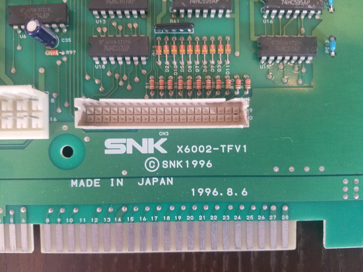 turfmasta's tweet photo. I'm starting to think all #SNK #NeoGeo development equipment started with an 'X'.
The Dev kit shown at the @HAMSTER_Corp event is "X4005".
One of my dev boards is "X3002"
The other is "X0007"
I found these last year labeled "X6002" I don't know their purpose quite yet. #NEODEV https://t.co/U6XiFNn4Ye