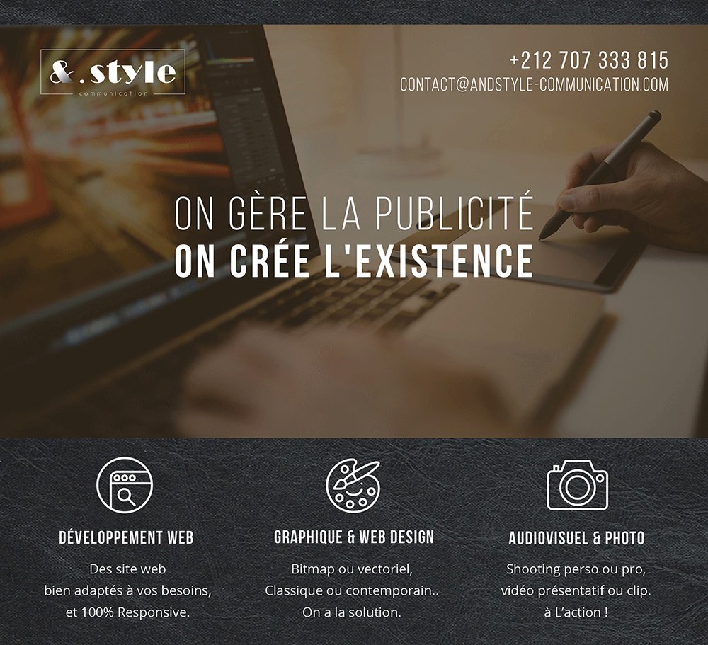 AndStyleCom's tweet photo. On gère la #publicité.. On crée l’existence !!
#AndStyle #web #design #shooting #photo #video #art #withlove https://t.co/Vt5f3CPctR