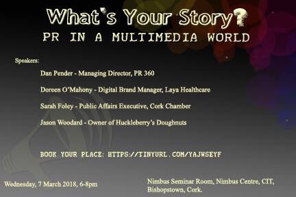 PR_Digital_Cork's tweet photo. You're invited!
To book your place, click Book Now or register at https://t.co/L77Bar2Ob7 - What's Your Story?
#CITWhatsYourStory https://t.co/5vYAaTCRq7