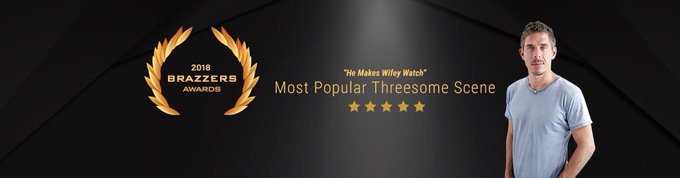 Thank you @Brazzers for awarding me this year with the win of most popular threesome scene at the 2018<a class="tags" href="/tag/brazzers">@brazzers</a>