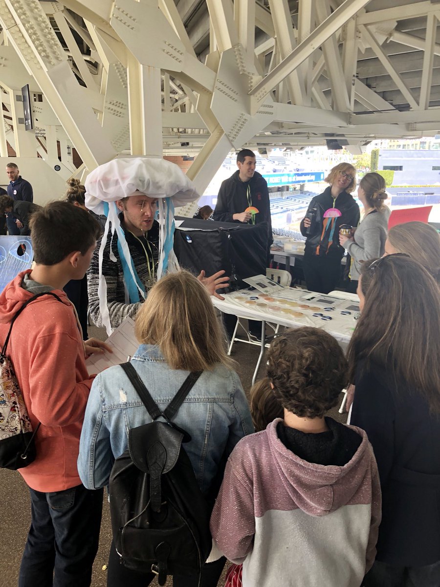 BiocomInstitute's tweet photo. Ever wonder why a jellyfish glows? Come find out at @BioEASI‘s booth - LF12! #loveSTEMsd https://t.co/5OZJczhx9F