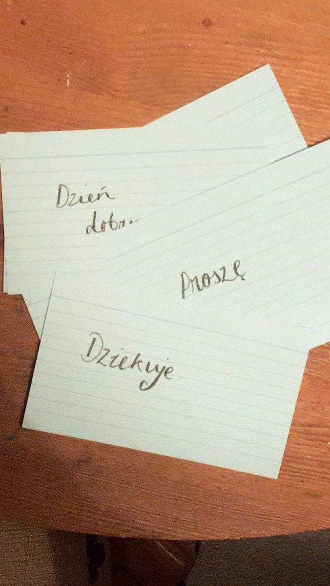 LinguaphileLife's tweet image. I made some Polish flashcards for day 3 of the #30DayLanguageChallenge