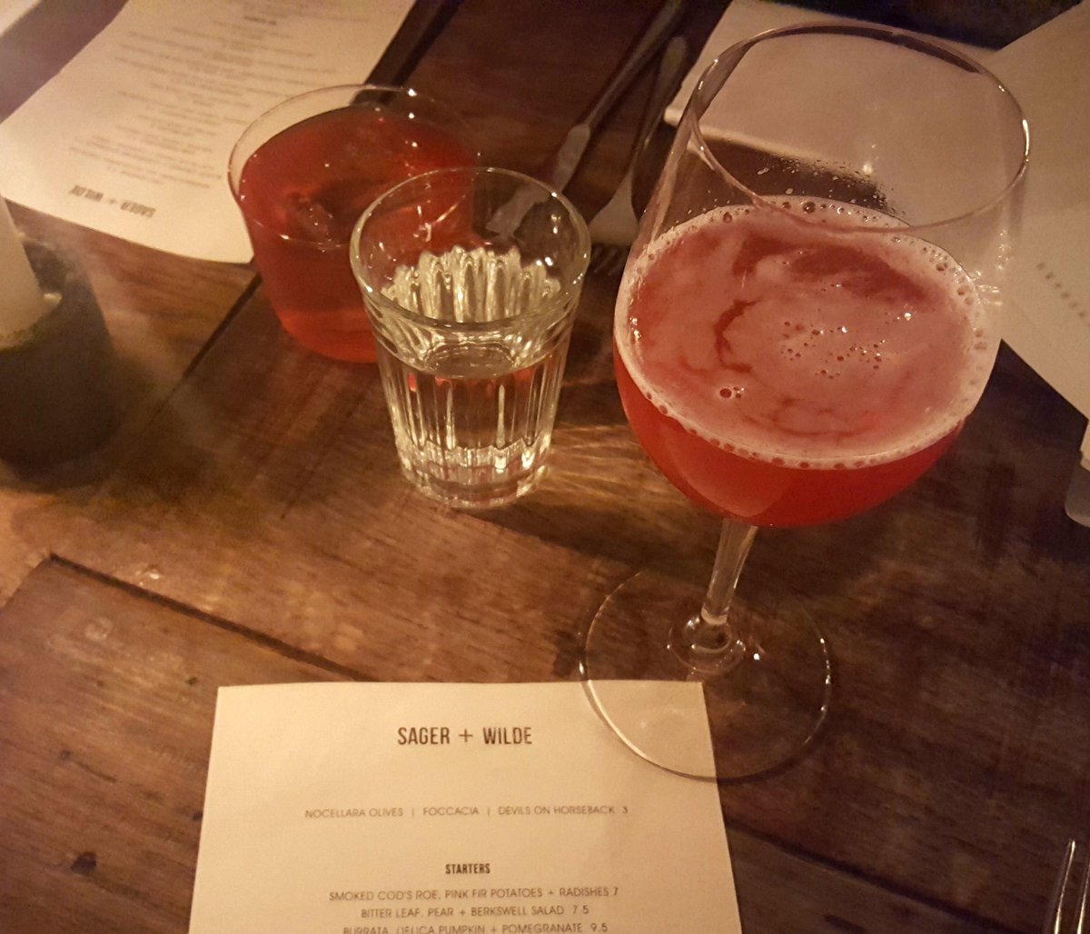 Cosy Saturday night over at <a href="/sagerandwilde/">SAGER + WILDE</a> #foodie #EastLondon