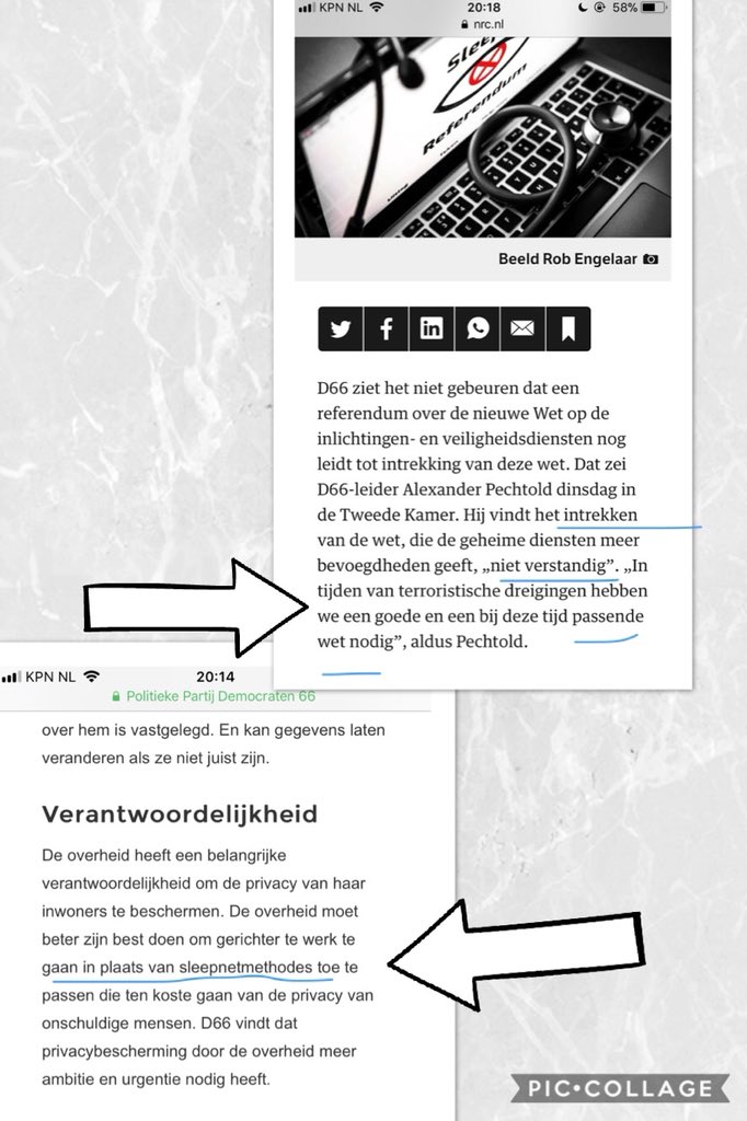 Ligt het aan mij of spreek dit elkaar flink tegen? #D66