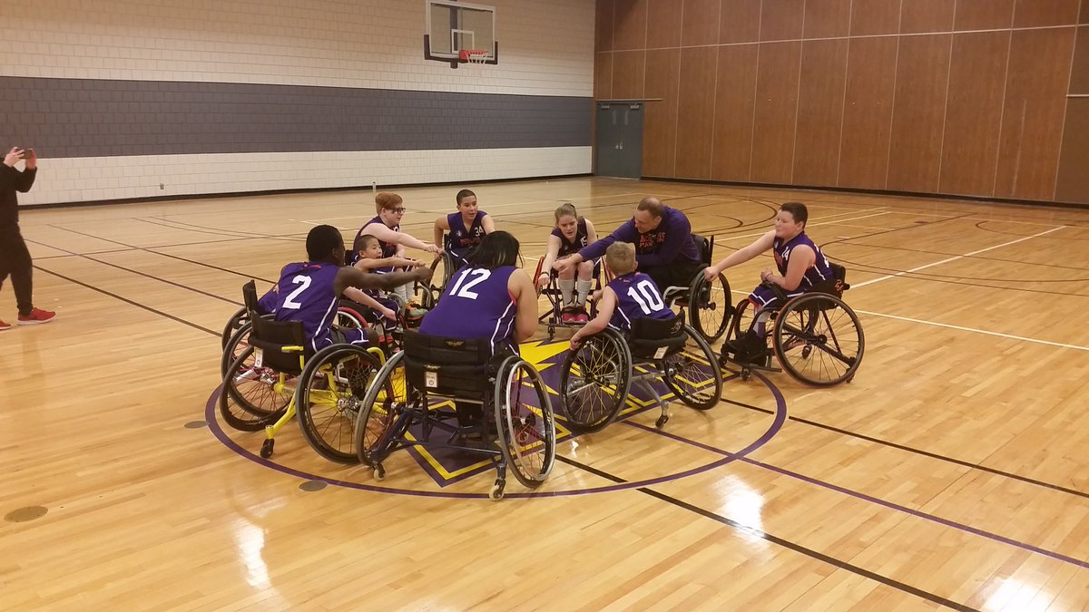 cjspore's tweet photo. Watching @PanthersRolling at their video shoot/practice. Preparing for @NWBA Nationals.
#SportAbilityofIowa https://t.co/HCjM0JmNWJ