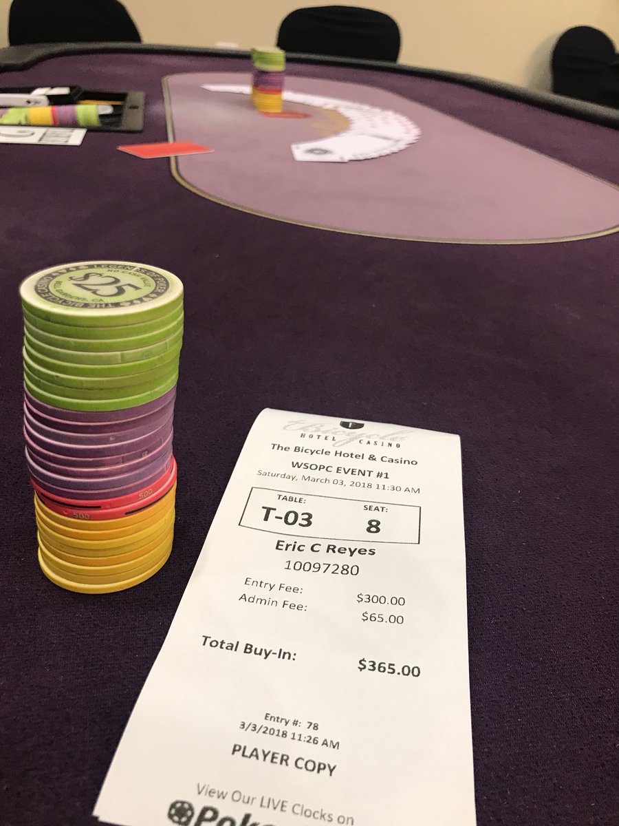 ERdanutzJ10's tweet photo. WSOPC Event #1 Marchmadness #letsrungoodtoday https://t.co/qo6oGiOzTH