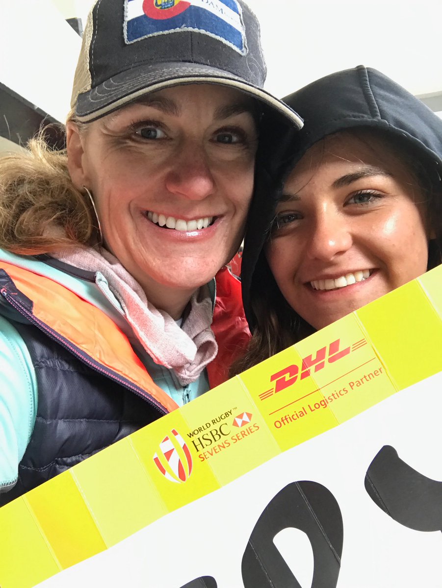 AllisonSimson's tweet image. Having fun at the rugby USA sevens championships! So fun #RugbySevens #DHL #USA7Rugby #Let’sGoToSanFrancisco!