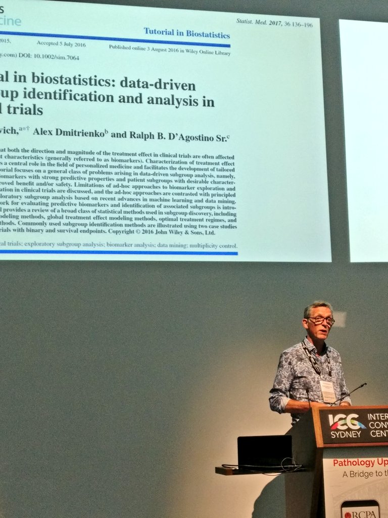 pathologistmag's tweet image. Patrick Bossuyt discusses new study designs to keep up with new frontiers in #PrecisionMedicine at #PathUpdate.