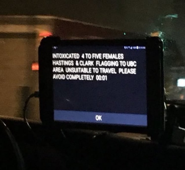RPintwala's tweet photo. Taken inside a #YVR Taxi. Here is another reason Vancouver and BC needs rideshare ASAP. Pathetic. @MayorGregor @clairetrevena @jjhorgan #taxifail https://t.co/eS6ZTn78xy
