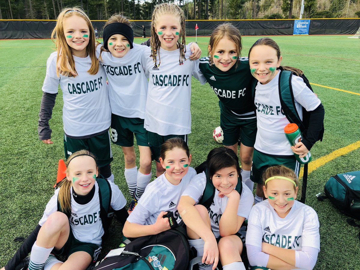 cfc_G08Green's tweet image. warrior paint for these warrior girls! 💪🏻⚽️ &amp;amp; a huge 8-2 win today too! 
#WeAreCascade