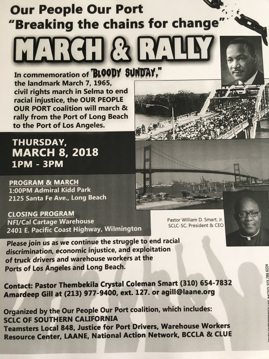AkiliGreg's tweet photo. Join SCLC Our People Our Port https://t.co/mfTDCEbFKX