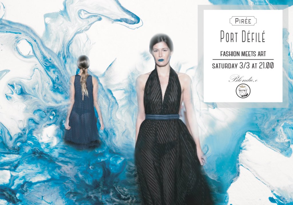 Kroma_Magazine's tweet photo. Don't miss this weekend,4/3/2018 at Pirée: Port Défilé// BLUE EYES #Collection//Blondie.e,a new series of #fashion galas, accompanied by #performing #arts and #events.
More: https://t.co/eJMOoWt0Ak
#KROMA #Kroma_magazine #art_magazine #fashion_show #piree #blondiee #ios #android https://t.co/8OdMhmH5vL