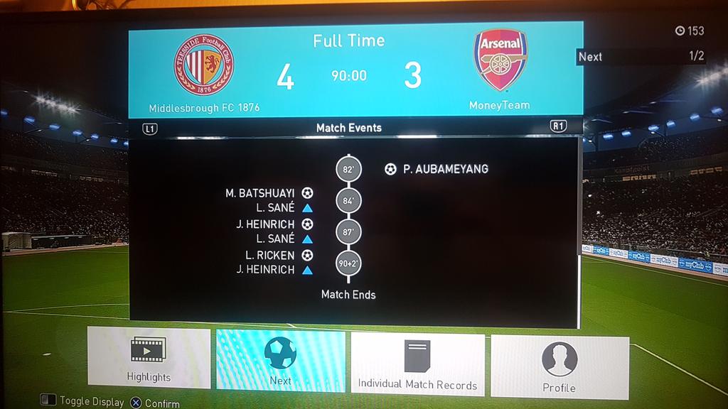 labay88's tweet photo. This geezer must b fuckin livid at throwing that away. 3-1 up on 82nd minute ๐๐๐ #utb #pes #pesmyclub #myclub #PES2018 #division6 #latecomeback #lazarus https://t.co/lnjzjpNBIn
