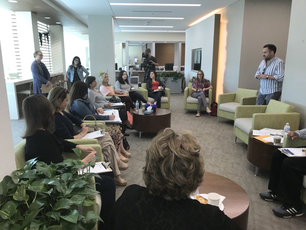 marlen_nmt's tweet photo. A wonderful morning of reading and writing poetry about life, cancer and so much more .. thanks to @omiamifestival and Melanie Almender the world gained 15 new poets. @SylvesterCancer #omiami https://t.co/ehmXXroq2L