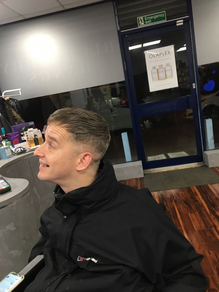 benwimbushSCORD's tweet photo. Haircut by Leo during #BensBash at #Blueberrybangs In #Chorlton #Manchester to raise funds to buy my own Wheelchair Thanks to everyone who donated or had their hair cut & all local businesses who donated prizes for the raffle all proceeds will be added https://t.co/xKIrRM3jM0 https://t.co/69FcqE34rY